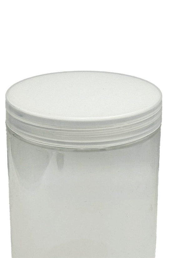 400mL/89mm Neck Straight Sided Plastic Jar With Plastic Lid - TEM IMPORTS™