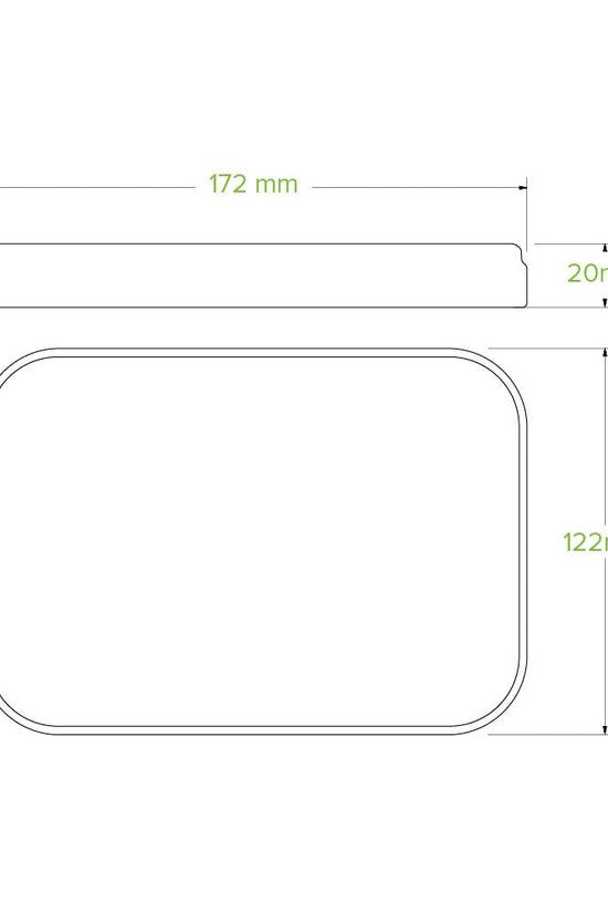 500-1,000mL White Paper BioBoard Takeaway Lid - 300pcs/Ctn - TEM IMPORTS™
