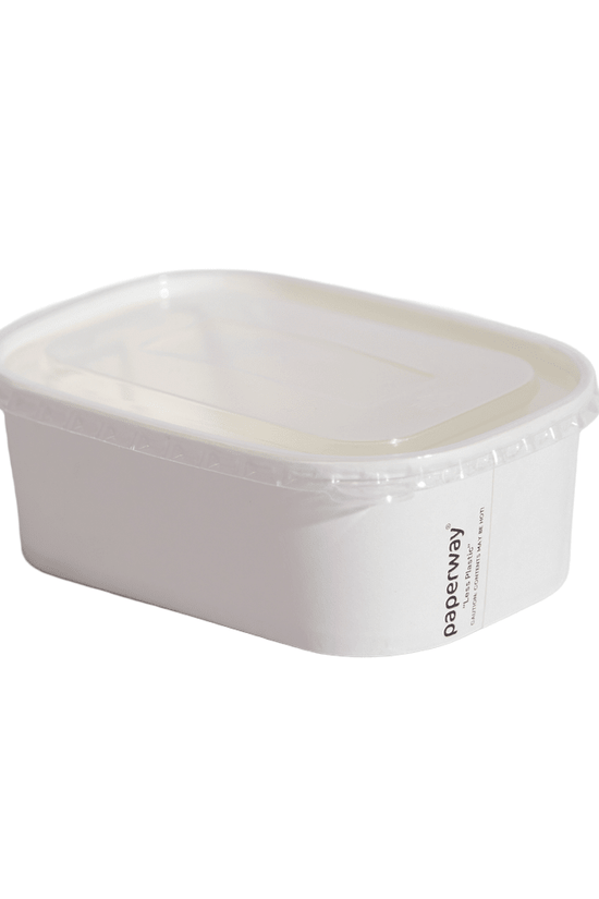 500mL - 1000mL PP Lid Suit Paperway® Rectangular - 300/CTN - TEM IMPORTS™