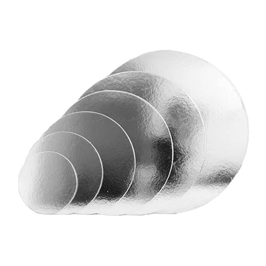 6 Inch Round STD Foil Cake Board - Silver - TEM IMPORTS™