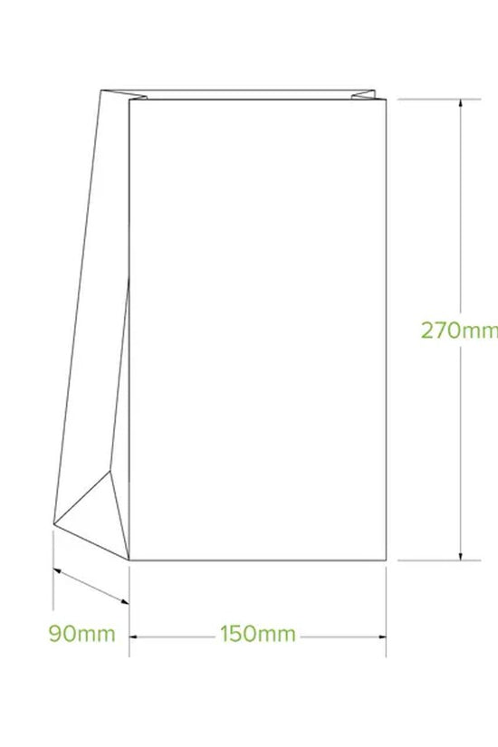 #6 SOS White Paper Bag - 2000/CTN - TEM IMPORTS™
