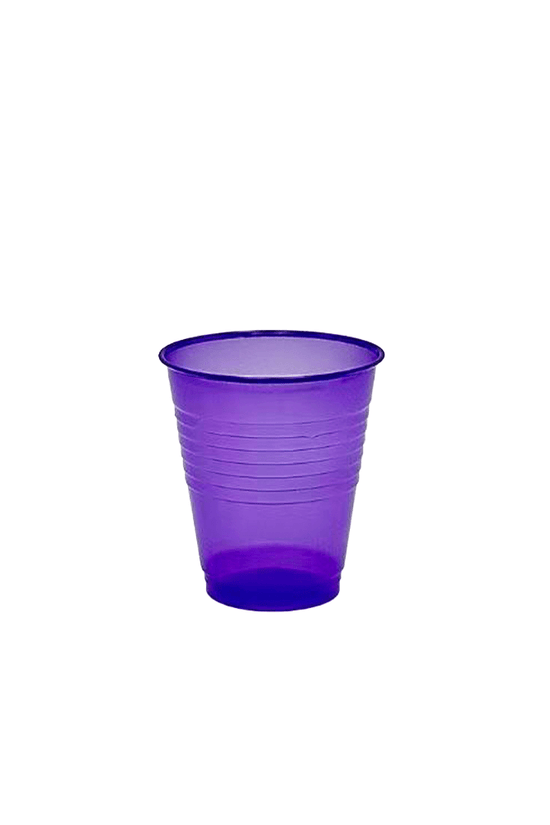 6oz/180mL Purple Plastic Water Cup - 40/PKT - TEM IMPORTS™