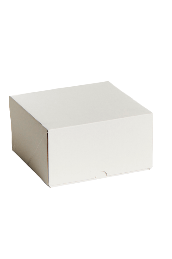 7" Inch Easy Fold White Corrugated Cake Box - 100/CTN - TEM IMPORTS™