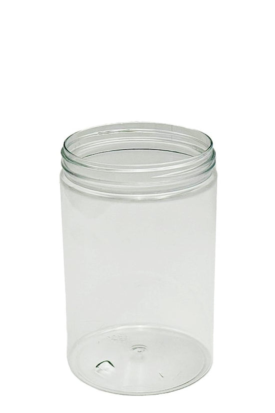 750mL/89mm Neck Straight Sided Plastic Jar With Metal Lid - TEM IMPORTS™