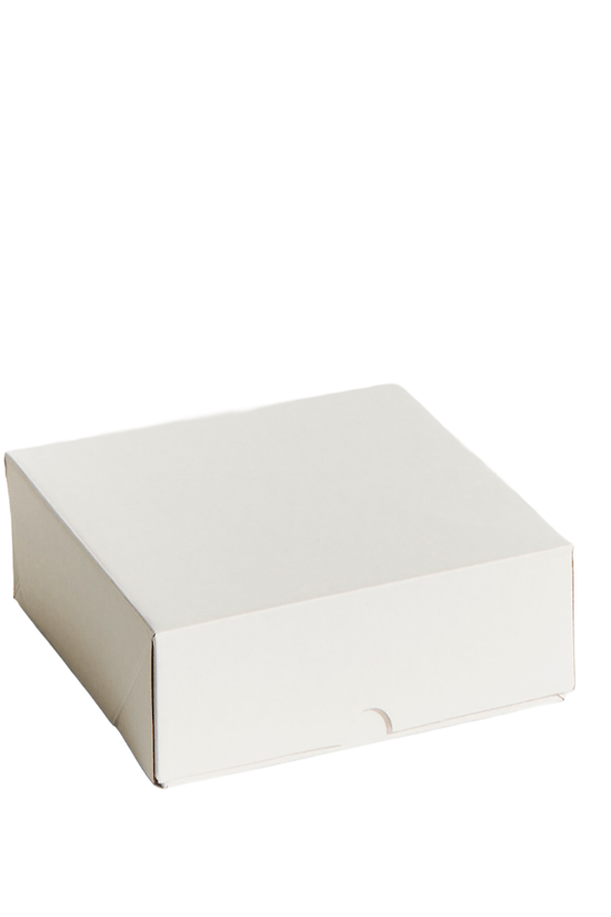 8" Inch Tall Easy Fold White Corrugated Cake Box - 100/CTN - TEM IMPORTS™