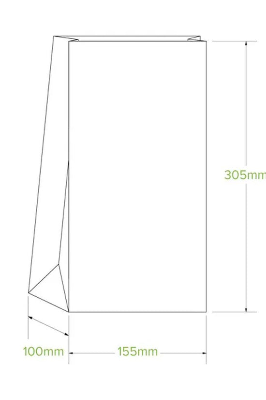 #8 SOS White Paper Bag - 1000/CTN - TEM IMPORTS™