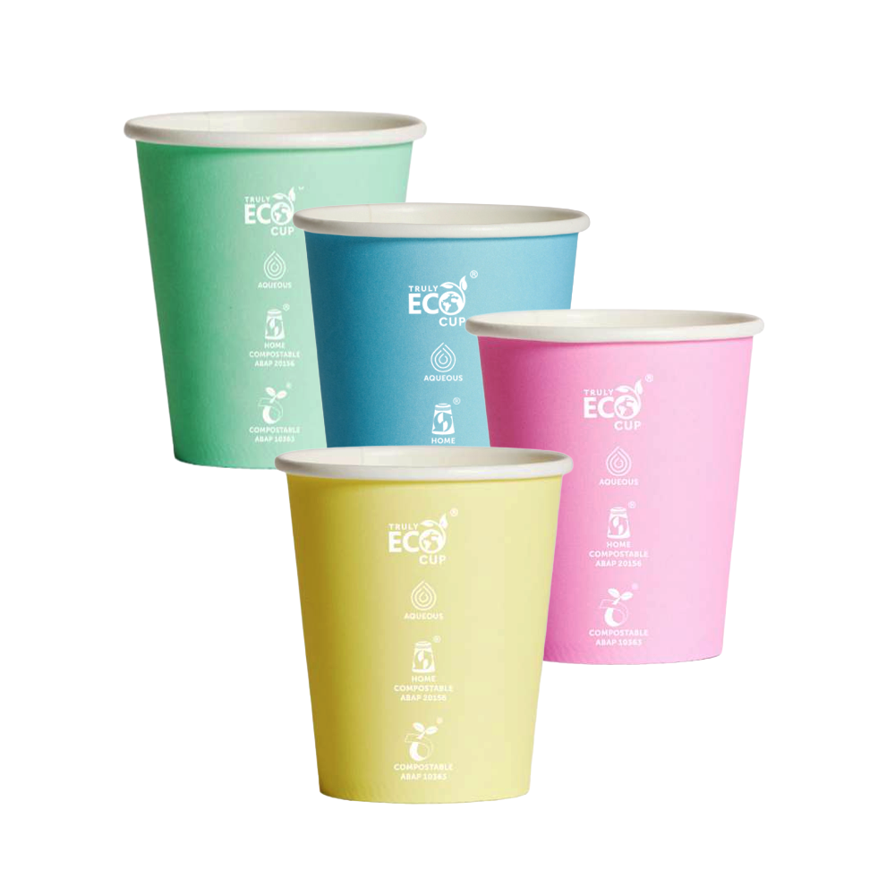 8oz (D/80mm) Truly Eco Pastel Single Wall Coffee Cup