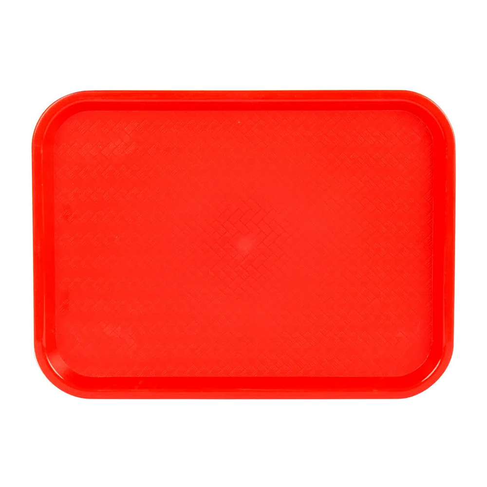 Khay nhựa đựng thức ăn nhanh màu đen - 400x300mm