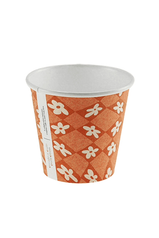 8oz (90mm) Cafe Collection Art Single Wall Paper Coffee Cup - 1000/CTN - TEM IMPORTS™