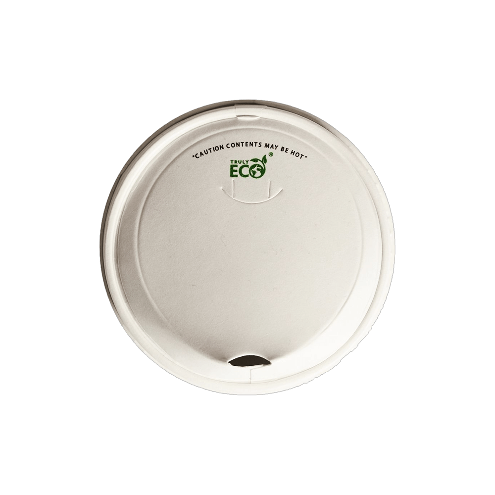 8oz (D/80mm) White Paper Sipper Lid - TEM IMPORTS™