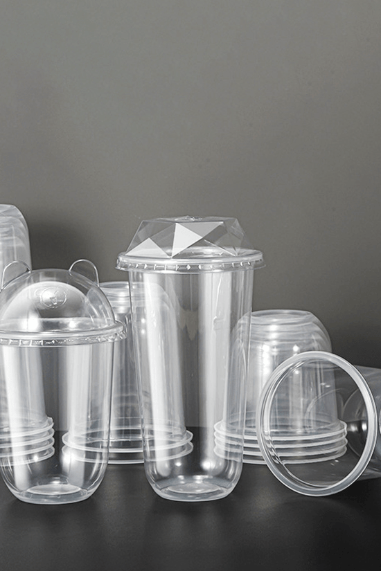 9oz/250mL (D/95mm) PP U - Shape Cup - Sealable - TEM IMPORTS™