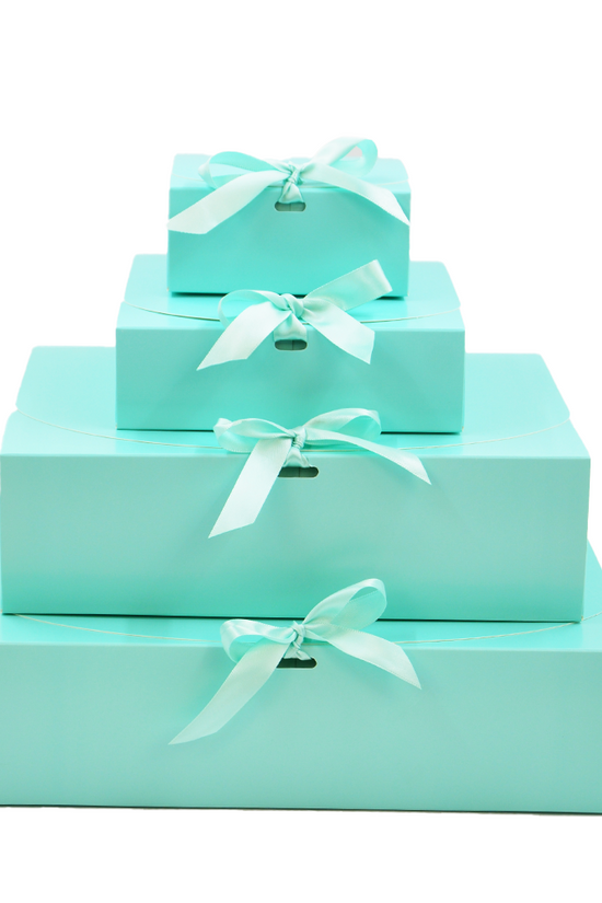 Large Sleek Paper Box With Ribbon