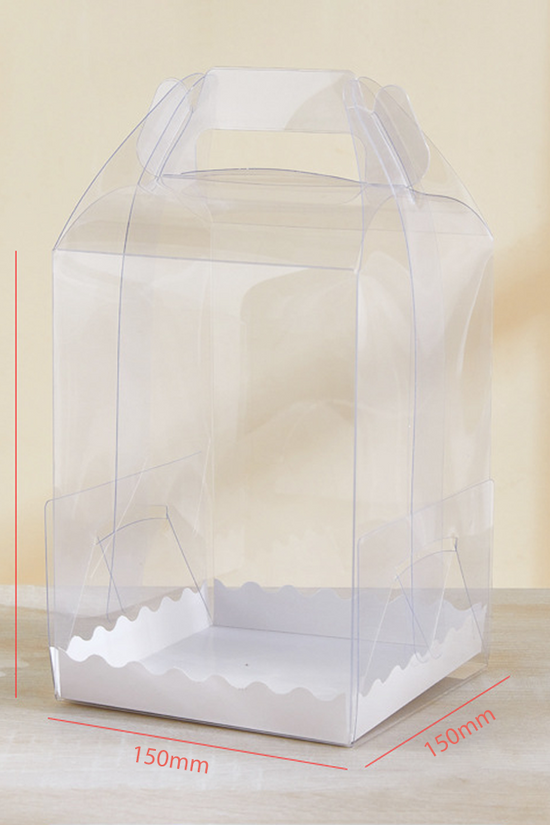 150x150x120mm Square Transparent Box With Handle - TEM IMPORTS™