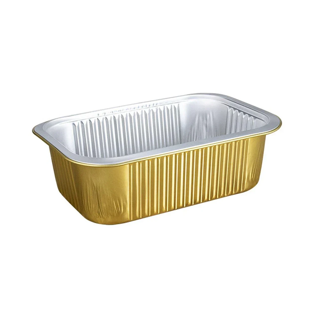 930mL Aluminium Gold & Silver Seires Pan Rectangular Base - 1000/Ctn