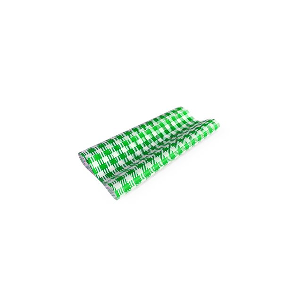 GP Gingham Food Wrapping Paper 190x150mm - 400/PK