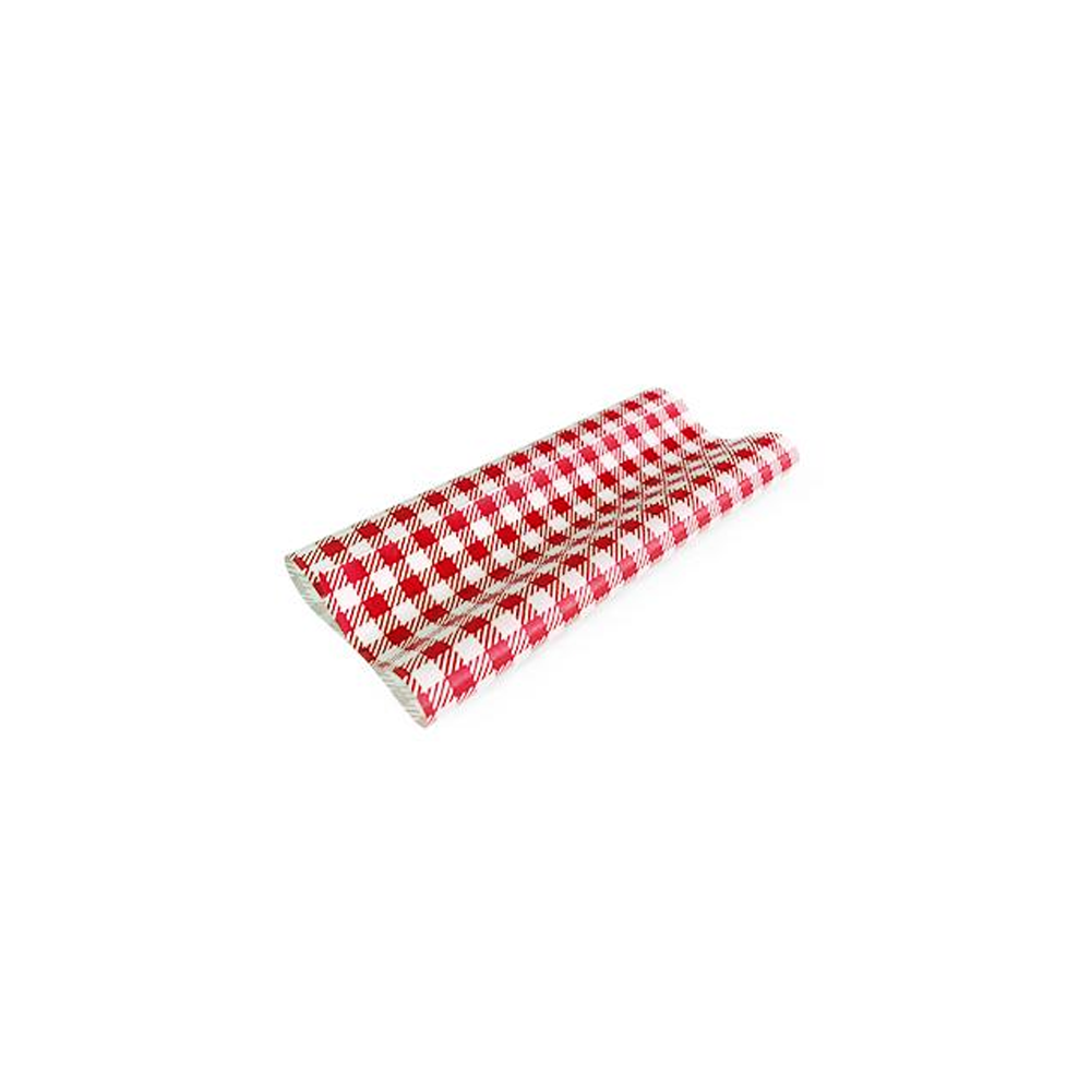 GP Gingham Food Wrapping Paper 190x150mm - 400/PK
