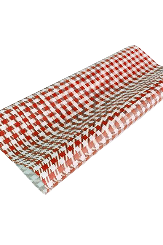GP 格子蓝色食品包装纸 400x330mm - 200/PK