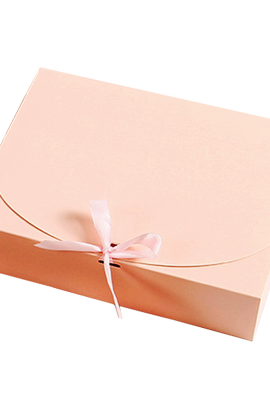 Large Sleek Paper Box With Ribbon