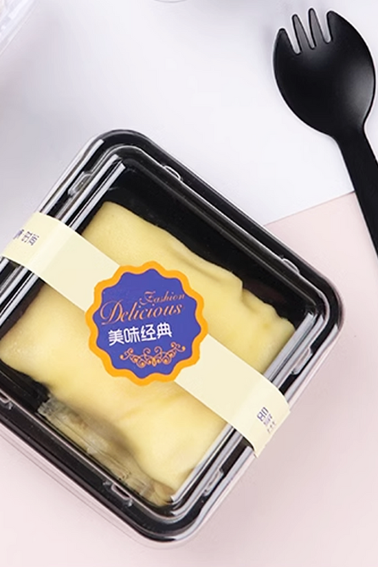 黑色小方形，带透明 PET 盖
