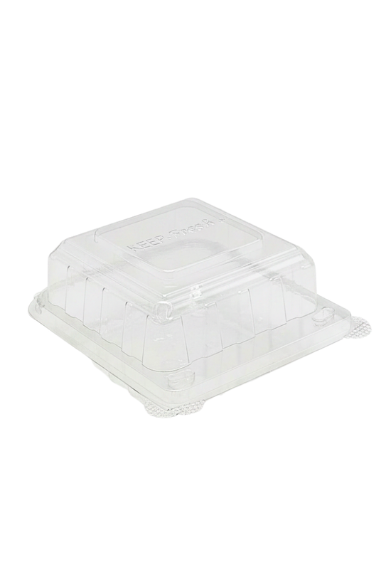 Small Square Cake Hinged Lid Container - 250/CTN