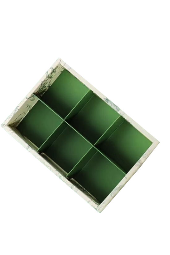 6 隔层纸盒 - 粉色和金色