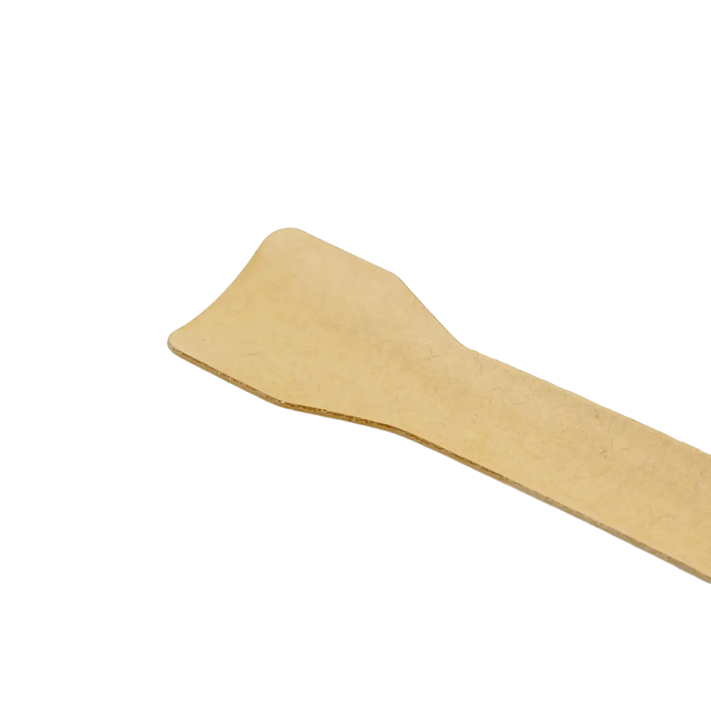 Eco-friendly Paper Gelato Spoon Brown PHA Coating - 1000/CTN