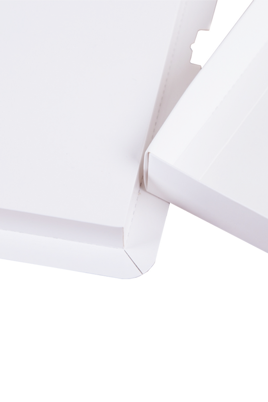 30x30x34 Clear Square Cake Box White With Paper Lid