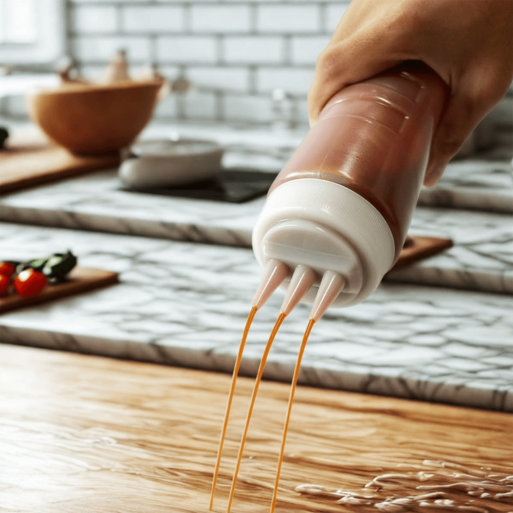 Bottle Squeeze Clear 750mL 3 Nozzle - TEM IMPORTS™