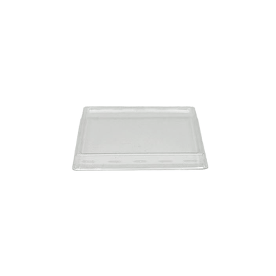 Clear PET Flat Lid To Suit 150mL Square Dessert Cup Base - TEM IMPORTS™