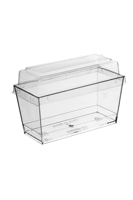Clear PET Lid To Suit 140mL Rectangular Container Base - TEM IMPORTS™
