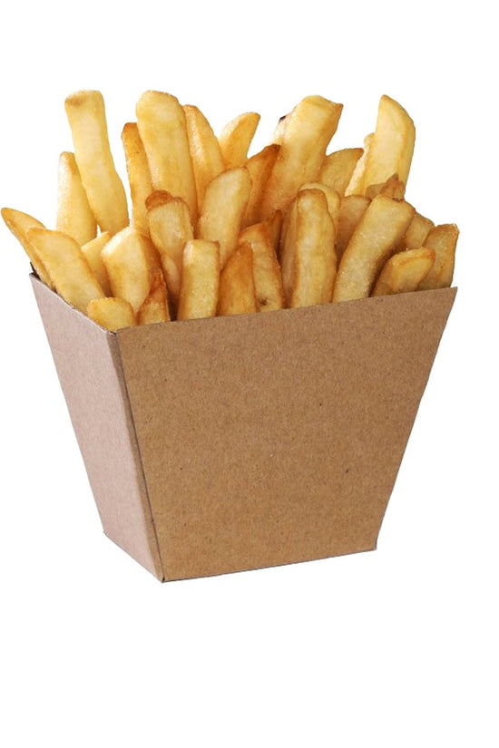 Corrugated Kraft Plain Brown Chip Cup - TEM IMPORTS™