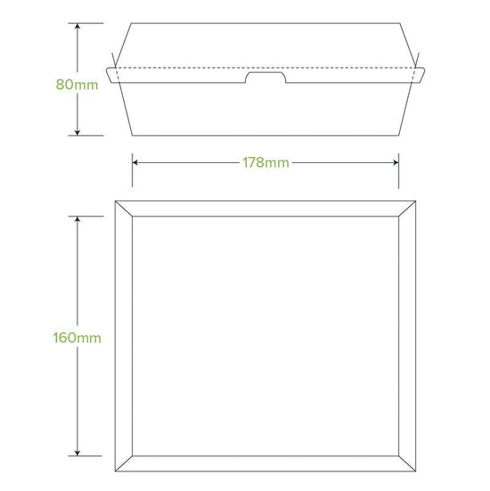 Dinner BioBoard White Box - 150pcs/Ctn - TEM IMPORTS™