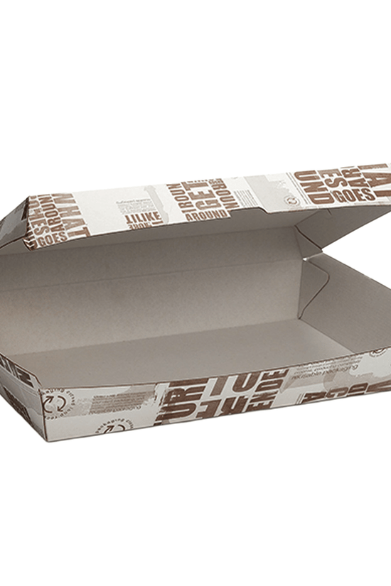 Enviro Range Newspaper Print Design Family Dinner Box - 100/CTN - TEM IMPORTS™