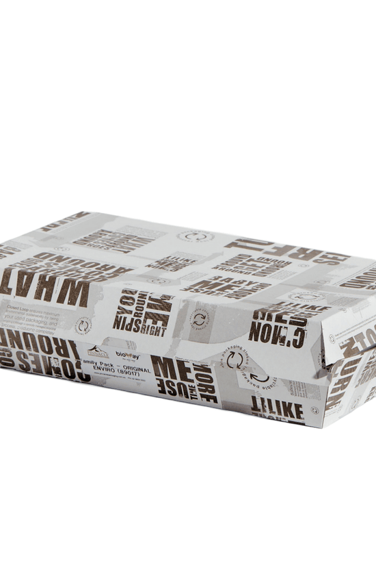 Enviro Range Newspaper Print Design Family Dinner Box - 100/CTN - TEM IMPORTS™