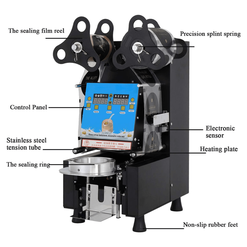 Fully Automatic Cup Sealing Machine With LCD Display Panel - TEM IMPORTS™