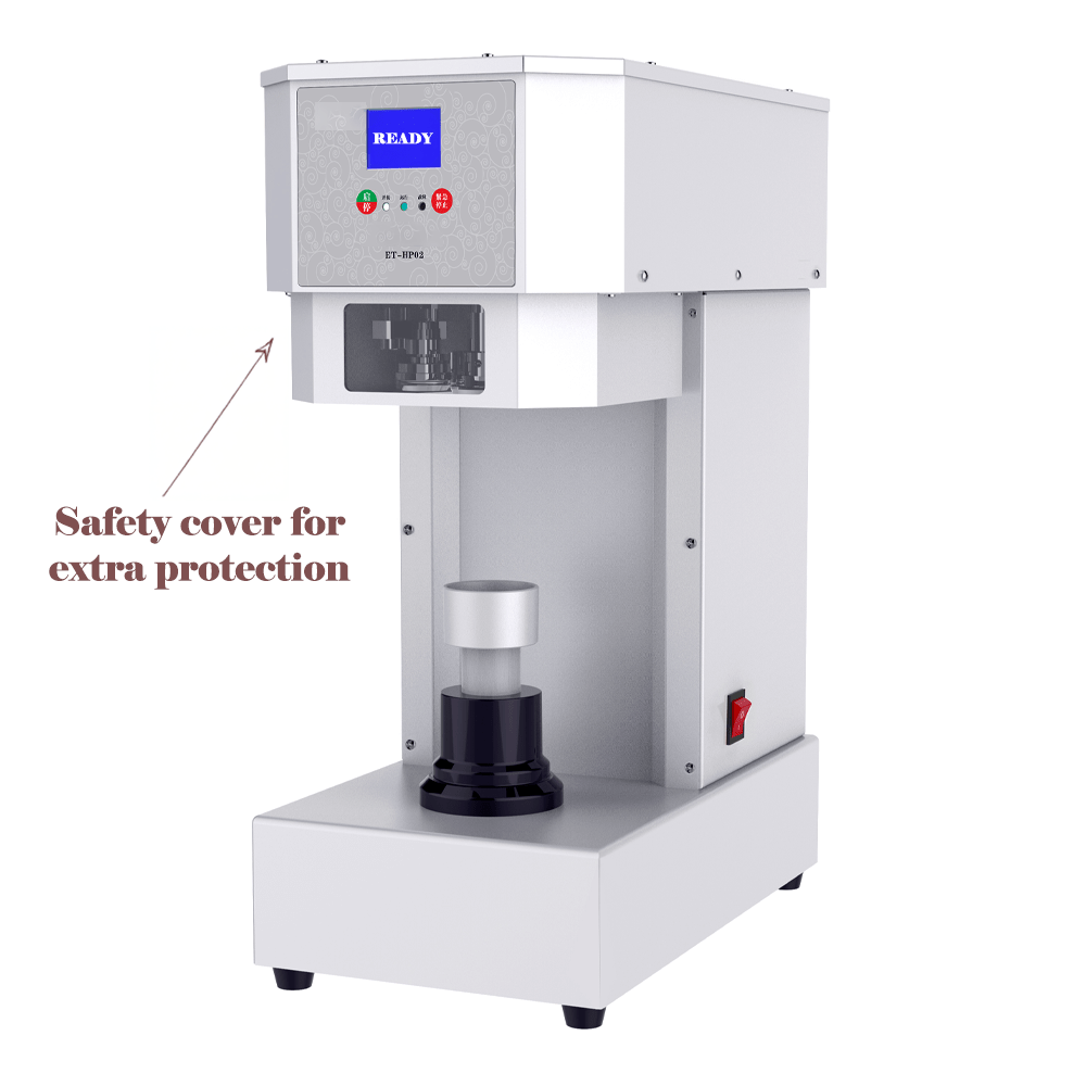 Intelligent Fully Automactic Can Bottle Sealing Machine With Safety Cover - TEM IMPORTS™