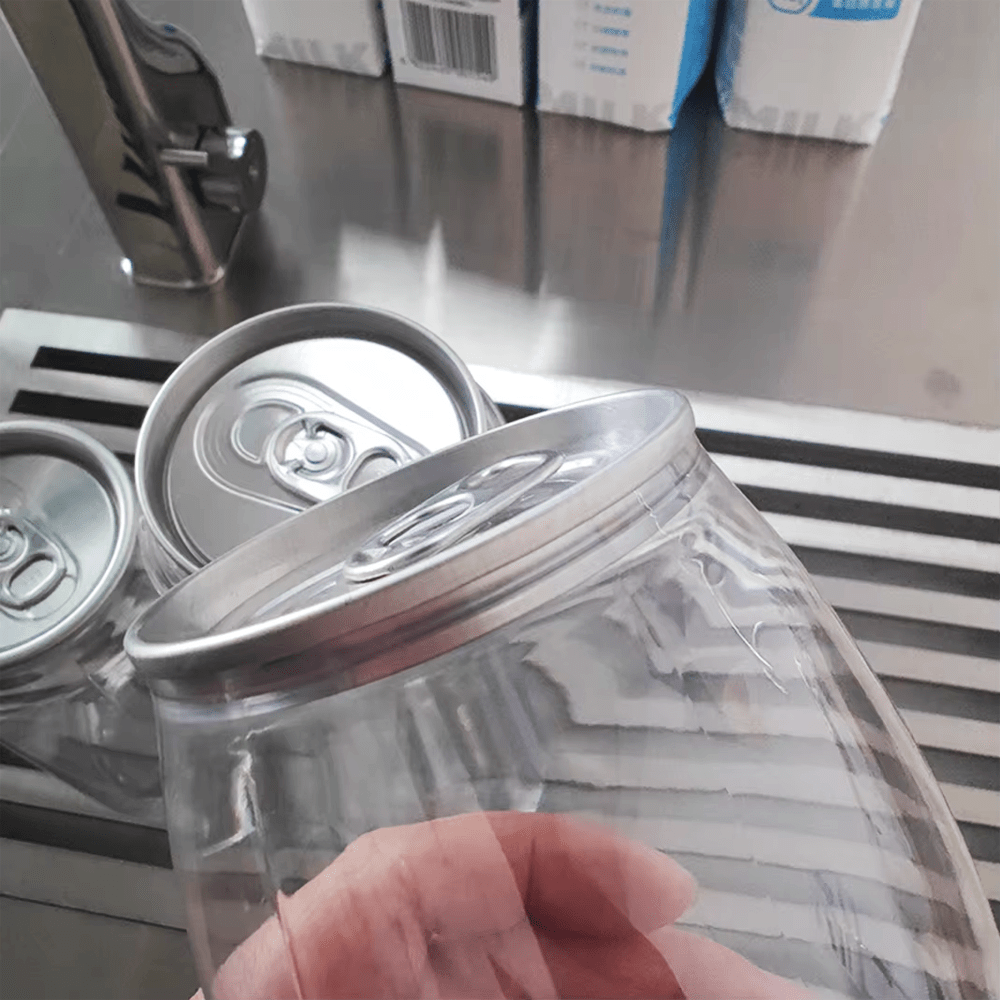 Intelligent Fully Automactic Can Bottle Sealing Machine With Safety Cover - TEM IMPORTS™