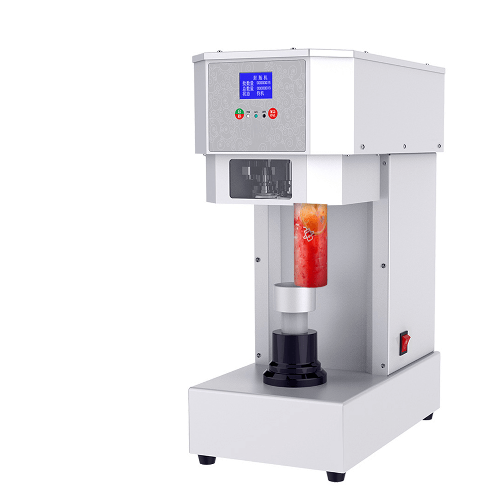 Intelligent Fully Automactic Can Bottle Sealing Machine With Safety Cover - TEM IMPORTS™
