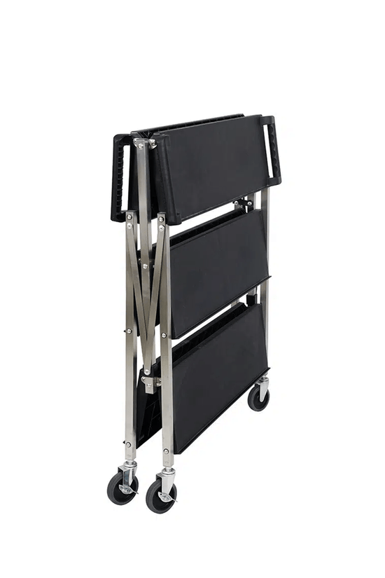 Large Foldable Utility Service Trolley Black - TEM IMPORTS™