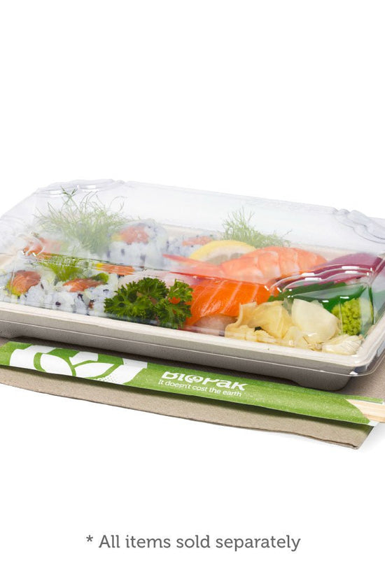 Large PLA Sushi Tray Lid - 600pcs/Ctn - TEM IMPORTS™