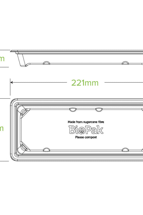 Long PLA Sushi Tray Lid - 600pcs/Ctn - TEM IMPORTS™