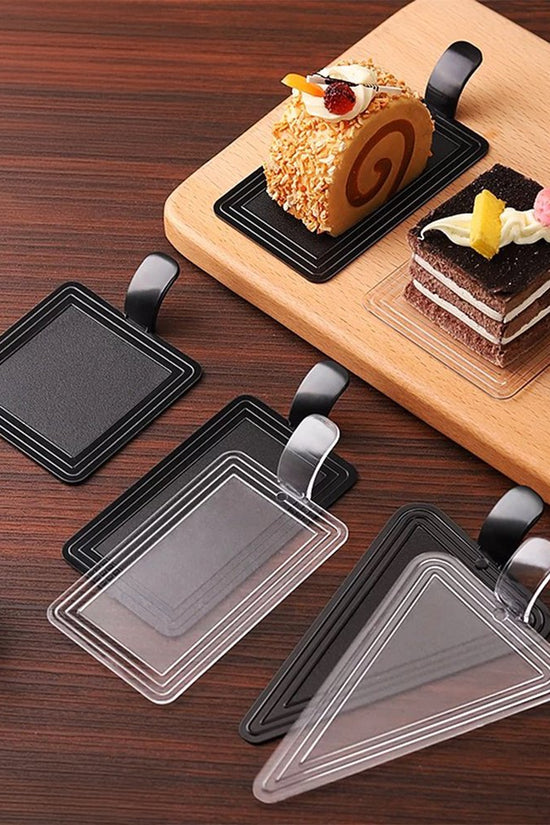 Mini Reusable Matt Clear Acrylic Triangle Cake Board - TEM IMPORTS™
