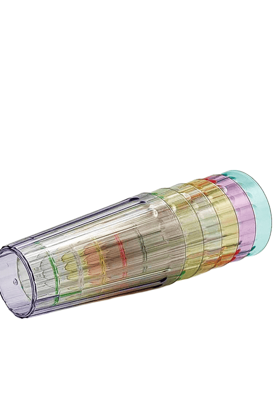 Plastic Water Tumbler Assorted Colour - 6/PKT - TEM IMPORTS™