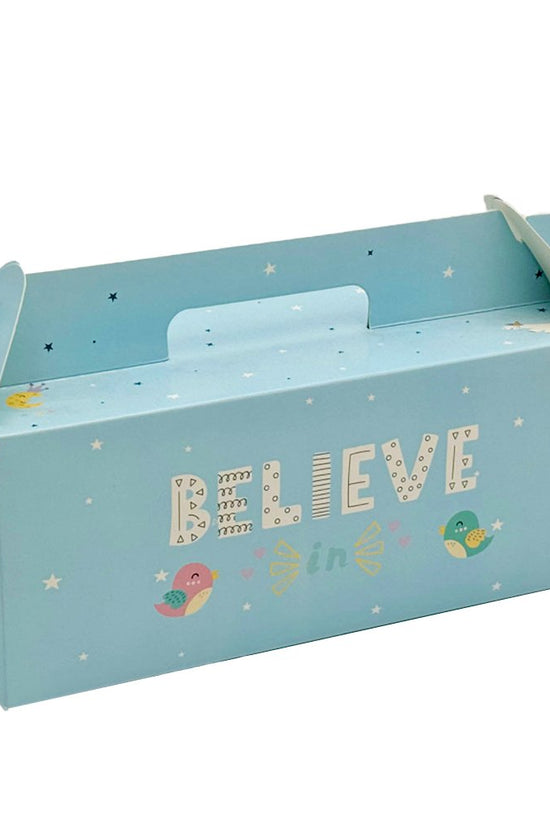 Printed Paper Cake Box Handle With Cupcake Tray - Dream Big Theme - TEM IMPORTS™