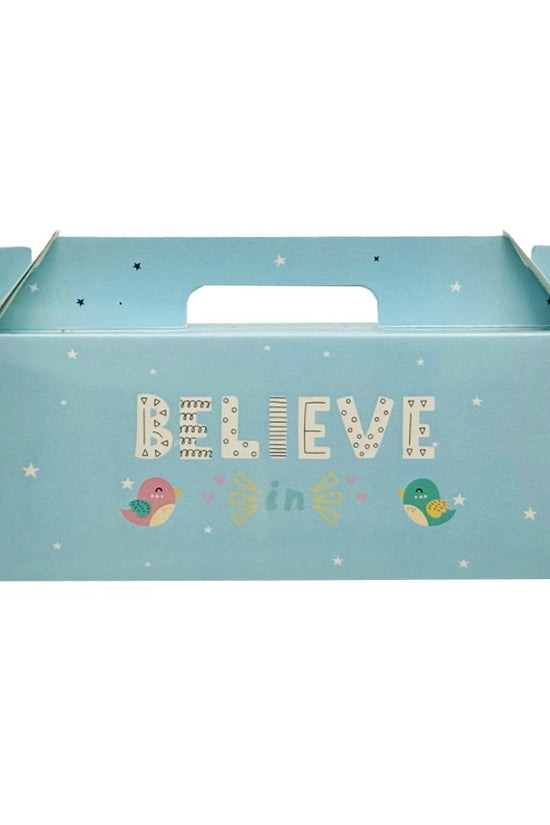 Printed Paper Cake Box Handle With Tray - Dream Big Theme - TEM IMPORTS™