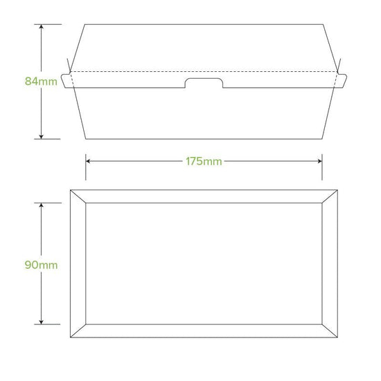 Regular Snack BioBoard White Box - 200pcs/Ctn - TEM IMPORTS™