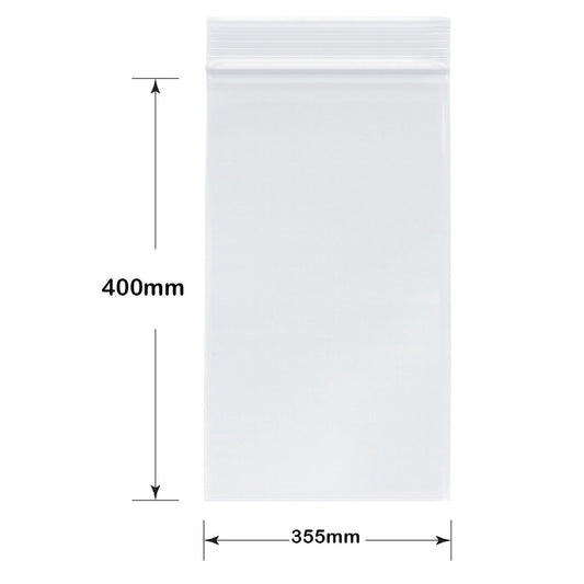 Resealable Bags - LDPE - 355mm x 400mm Clear - TEM IMPORTS™