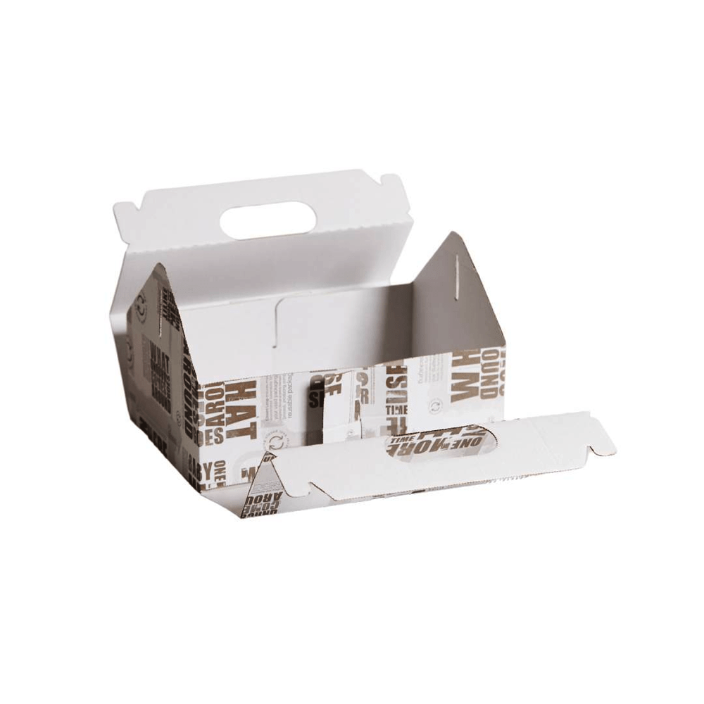 Small Premium Enviro Newspaper Print Carry Tray Box - TEM IMPORTS™