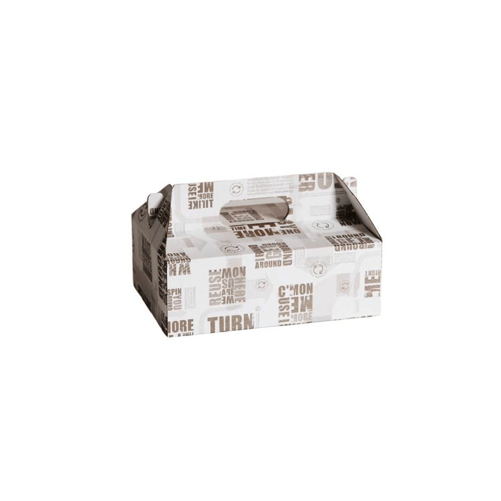 Small Premium Enviro Newspaper Print Carry Tray Box - TEM IMPORTS™