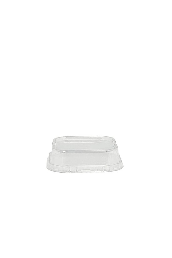 Square Clear PET Lid To Suit 150mL Foil Cake Tin Base - TEM IMPORTS™
